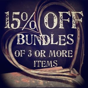 GUARANTEED 15% OFF ON BUNDLES OF 3 OR MORE ITEMS